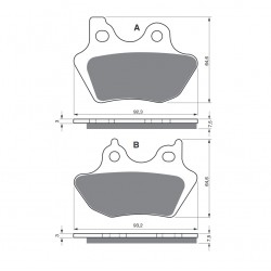 Placute de frana GOLDFREN 181 S3 Placute de frana GOLDFREN 181 S3