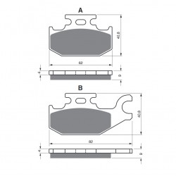 Placute de frana GOLDFREN 182 S3 Placute de frana GOLDFREN 182 S3