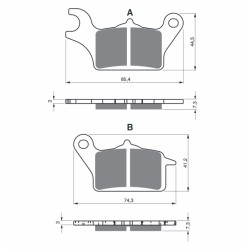 Placute de frana GOLDFREN 387 S3 Placute de frana GOLDFREN 387 S3