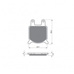Placute de frana GOLDFREN 184 S3 Placute de frana GOLDFREN 184 S3