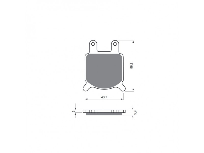 Placute de frana GOLDFREN 184 S3