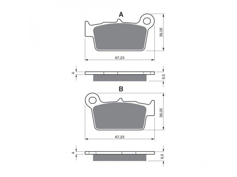 Placute de frana GOLDFREN 187 K5