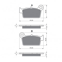 Placute de frana GOLDFREN 187 S3 Placute de frana GOLDFREN 187 S3
