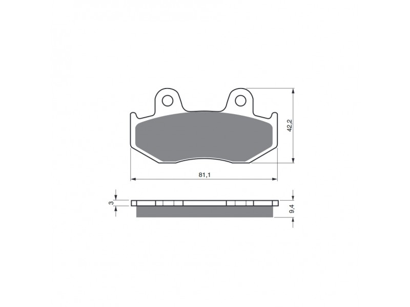 Placute de frana GOLDFREN 188 K5