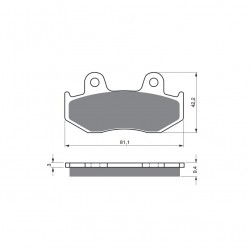Placute de frana GOLDFREN 188 S3 Placute de frana GOLDFREN 188 S3