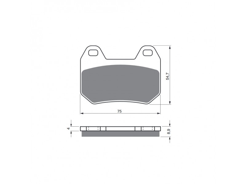 Placute de frana GOLDFREN 195 S3