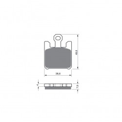 Placute de frana GOLDFREN 200 K5 (1 set = 4 pcs) Placute de frana GOLDFREN 200 K5 (1 set = 4 pcs)