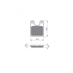Placute de frana GOLDFREN 201 S3 Placute de frana GOLDFREN 201 S3