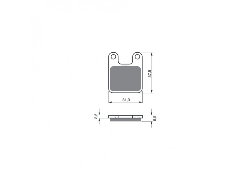 Placute de frana GOLDFREN 201 S3