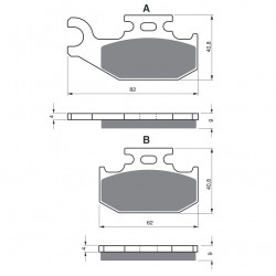 Placute de frana GOLDFREN 205 S3 Placute de frana GOLDFREN 205 S3