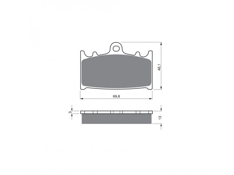 Placute de frana GOLDFREN 206 S3