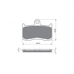 Placute de frana GOLDFREN 207 S3 Placute de frana GOLDFREN 207 S3