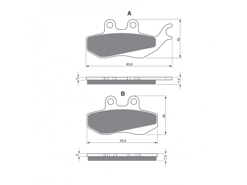 Placute de frana GOLDFREN 215 S3 Placute de frana GOLDFREN 215 S3