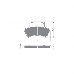 Placute de frana GOLDFREN 216 K5 Placute de frana GOLDFREN 216 K5