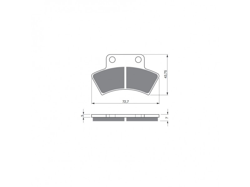Placute de frana GOLDFREN 216 K5
