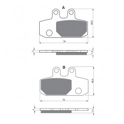 Placute de frana GOLDFREN 223 AD  OFF-ROAD FRONT Placute de frana GOLDFREN 223 AD  OFF-ROAD FRONT