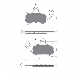 Placute de frana GOLDFREN 224 AD  OFF-ROAD FRONT Placute de frana GOLDFREN 224 AD  OFF-ROAD FRONT
