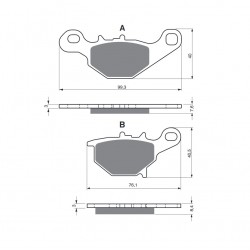 Placute de frana GOLDFREN 226 S3 Placute de frana GOLDFREN 226 S3