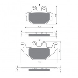 Placute de frana GOLDFREN 230 S3 Placute de frana GOLDFREN 230 S3