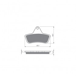 Placute de frana GOLDFREN 232 S3 Placute de frana GOLDFREN 232 S3