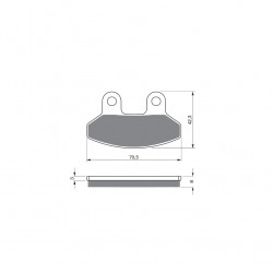 Placute de frana GOLDFREN 234 AD  OFF-ROAD FRONT Placute de frana GOLDFREN 234 AD  OFF-ROAD FRONT