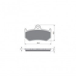 Placute de frana GOLDFREN 235 S3 Placute de frana GOLDFREN 235 S3