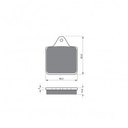 Placute de frana GOLDFREN 236 AD Placute de frana GOLDFREN 236 AD