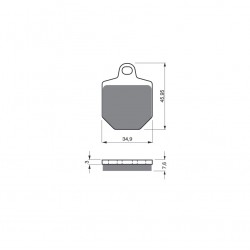 Placute de frana GOLDFREN 238 S3 Placute de frana GOLDFREN 238 S3