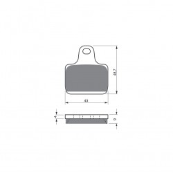 Placute de frana GOLDFREN 239 S3 (1 set = 4 pcs) Placute de frana GOLDFREN 239 S3 (1 set = 4 pcs)