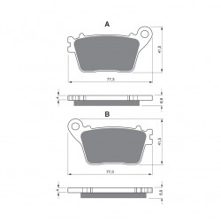Placute de frana GOLDFREN 242 S3 Placute de frana GOLDFREN 242 S3