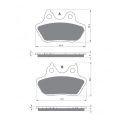Placute de frana GOLDFREN 244 S3 Placute de frana GOLDFREN 244 S3