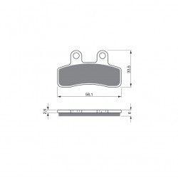 Placute de frana GOLDFREN 250 S3 Placute de frana GOLDFREN 250 S3