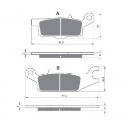 Placute de frana GOLDFREN 252 S3 Placute de frana GOLDFREN 252 S3