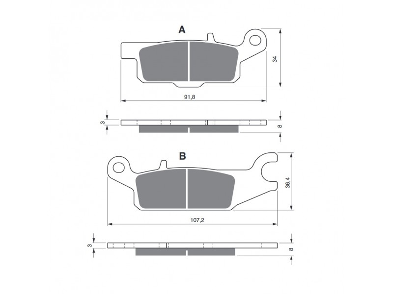Placute de frana GOLDFREN 252 S3 Placute de frana GOLDFREN 252 S3