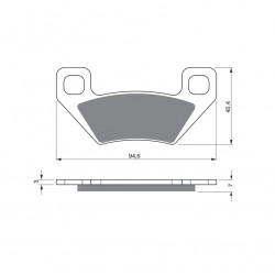 Placute de frana GOLDFREN 254 K5 Placute de frana GOLDFREN 254 K5