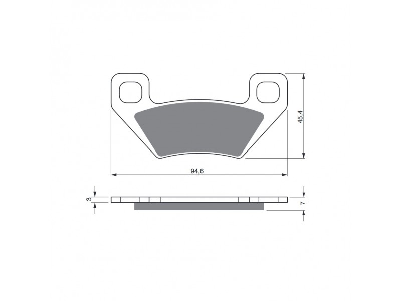 Placute de frana GOLDFREN 254 K5