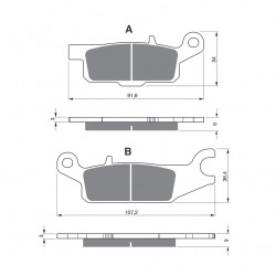 Placute de frana GOLDFREN 255 K1 Placute de frana GOLDFREN 255 K1