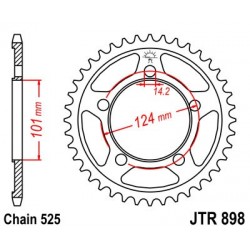 Foaie spate JT JTR 898-41 41T, 525 Foaie spate JT JTR 898-41 41T, 525