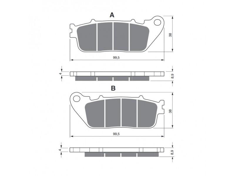 Placute de frana GOLDFREN 277 S3