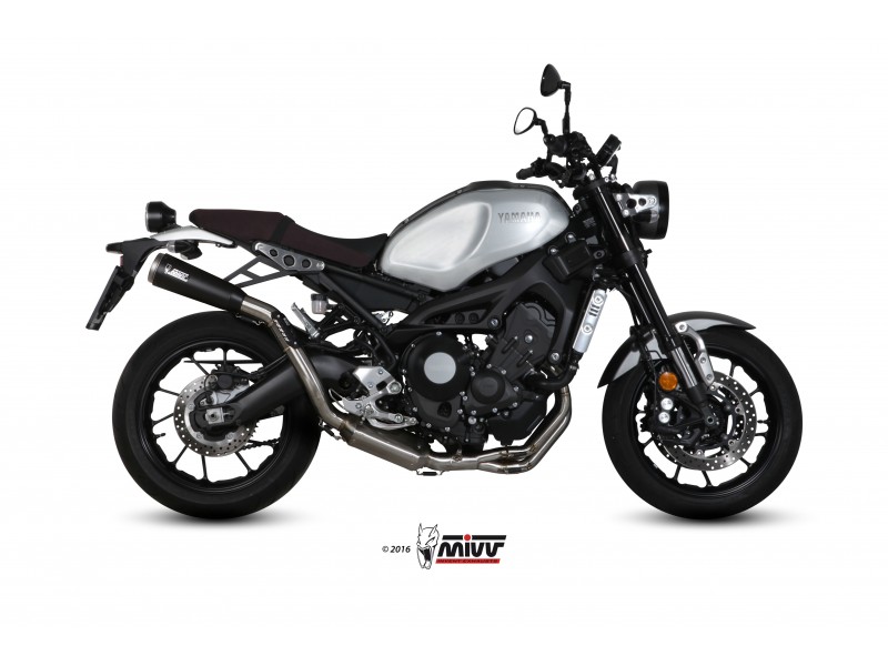 Full exhaust system 3x1 MIVV GHIBLI Y.056.LGB Ceramic black / Stainless Steel