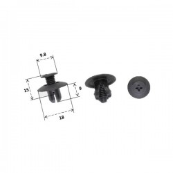 Plastic rivet RMS 121832008 Plastic rivet RMS 121832008