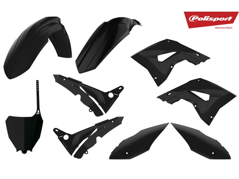 Kit plastice POLISPORT 90821 restyling Negru Kit plastice POLISPORT 90821 restyling Negru