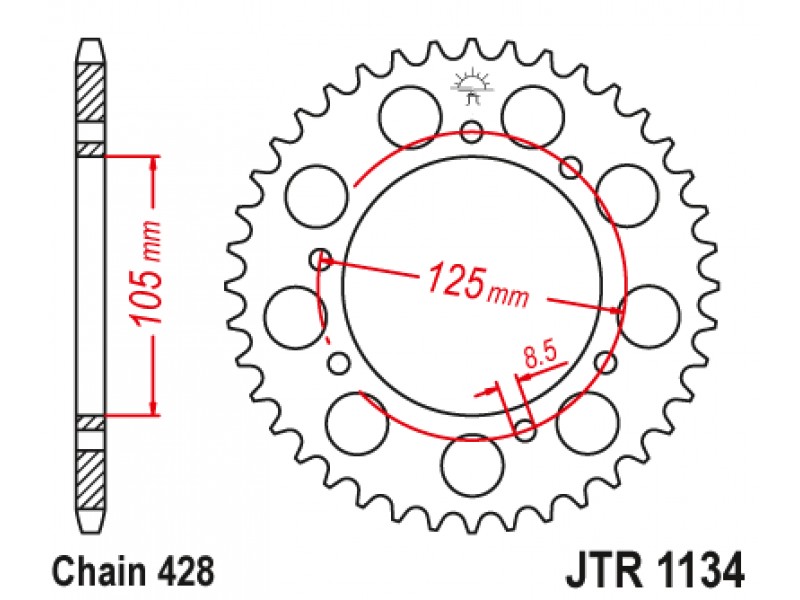 Foaie spate JT JTR 1134-50 50T, 428 Foaie spate JT JTR 1134-50 50T, 428