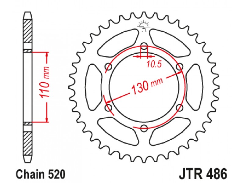 Foaie spate JT JTR 486-45 45T, 520 Foaie spate JT JTR 486-45 45T, 520