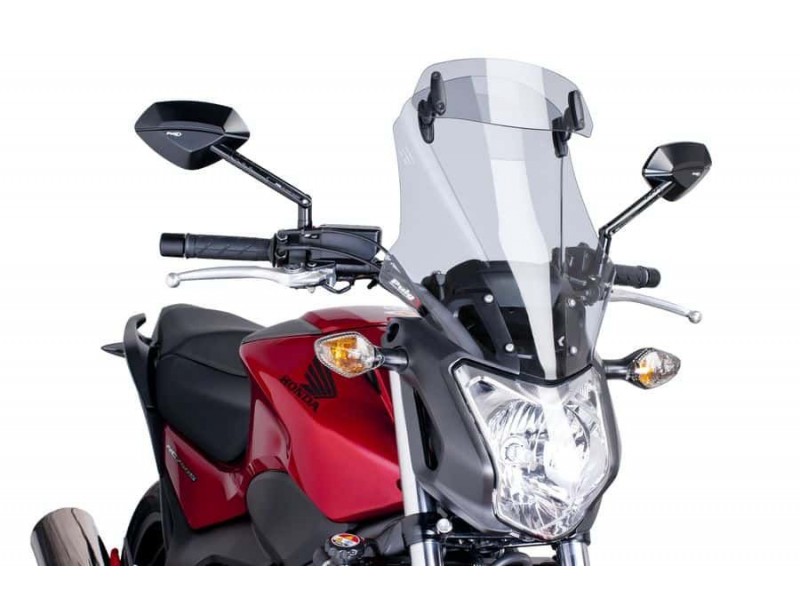 Windscreen PUIG TOURING WITH VISOR 6001H smoke Windscreen PUIG TOURING WITH VISOR 6001H smoke