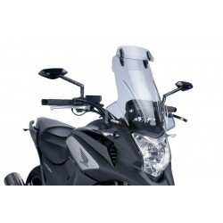 Windscreen PUIG TOURING WITH VISOR 6002H smoke Windscreen PUIG TOURING WITH VISOR 6002H smoke