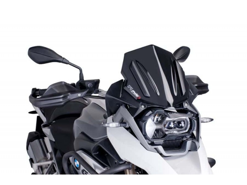 Windscreen PUIG RACING 6487N Negru