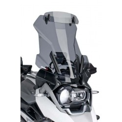 Windscreen PUIG TOURING WITH VISOR 6504H smoke Windscreen PUIG TOURING WITH VISOR 6504H smoke