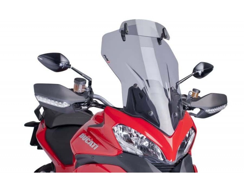 Windscreen PUIG TOURING WITH VISOR 6505H smoke