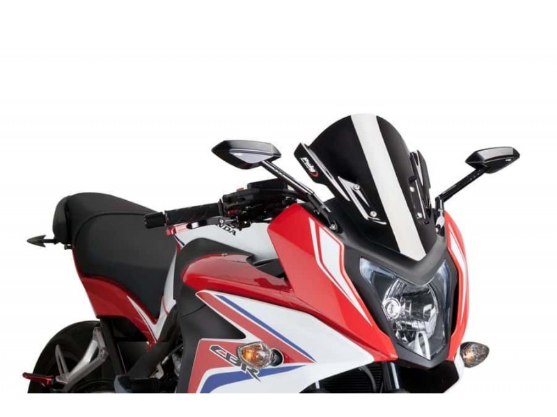 Windscreen PUIG RACING 7003N Negru